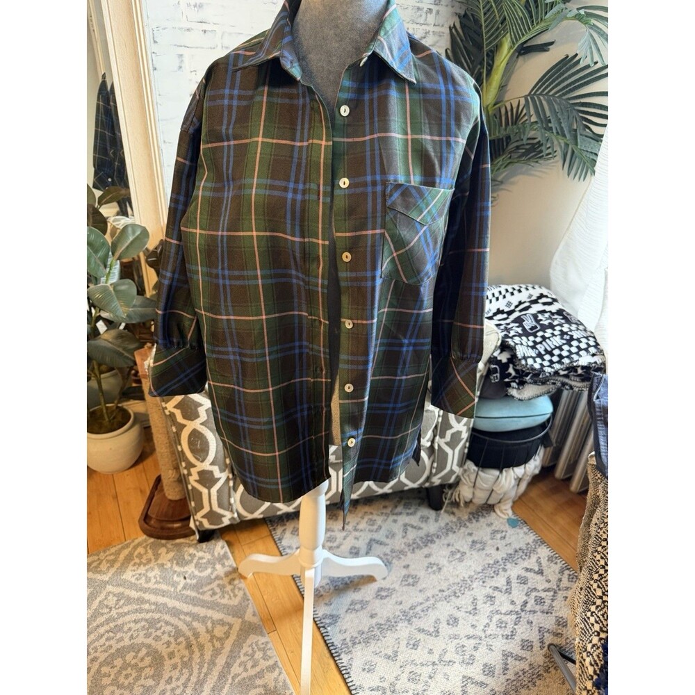 Tuckernuck X Cameran Eubanks Wimberly Party Plaid Adair Blouse Size S Womens